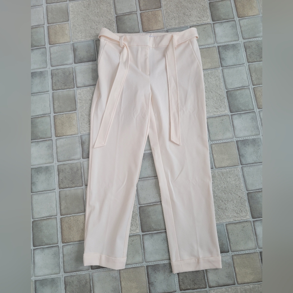 NWT LOFT Cream Women's Slim Cropped Dress Pants Size 4